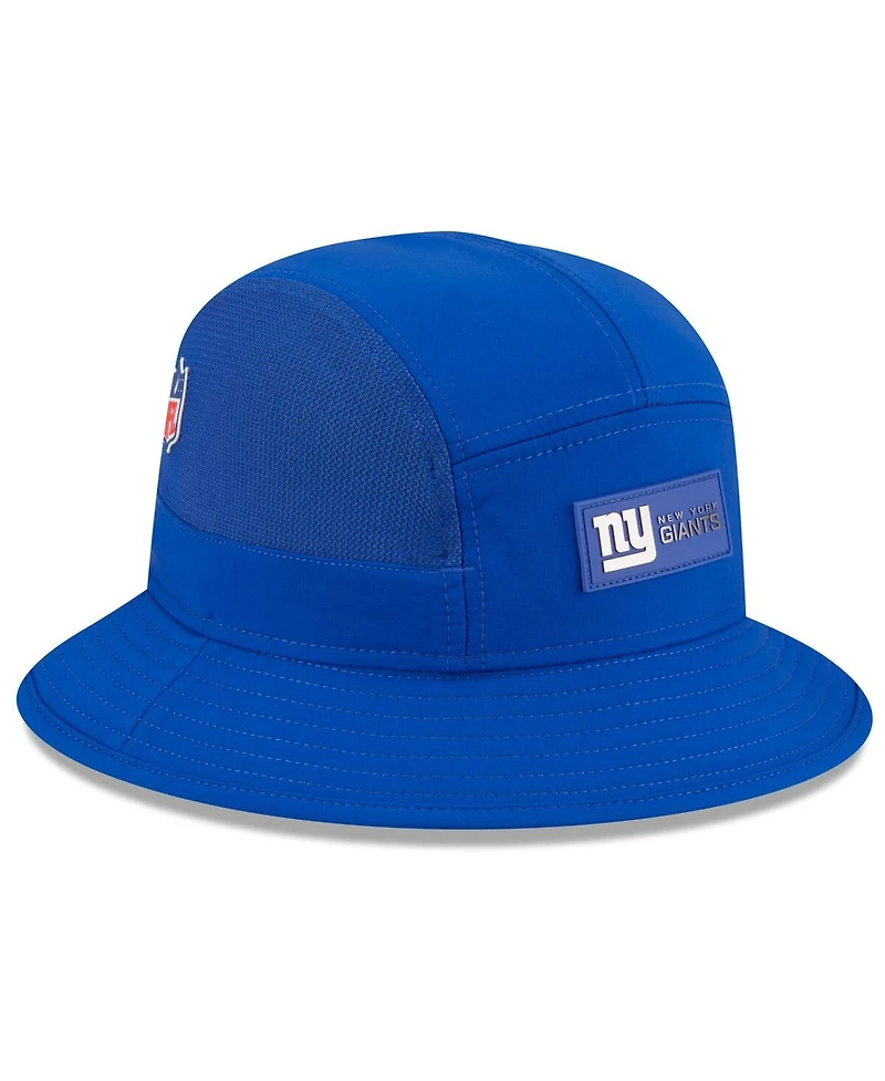New Era Men's Royal York Giants 2025 Sideline Bucket Hat