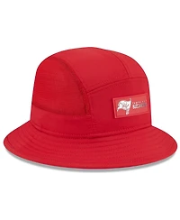 New Era Men's Red Tampa Bay Buccaneers 2025 Sideline Bucket Hat