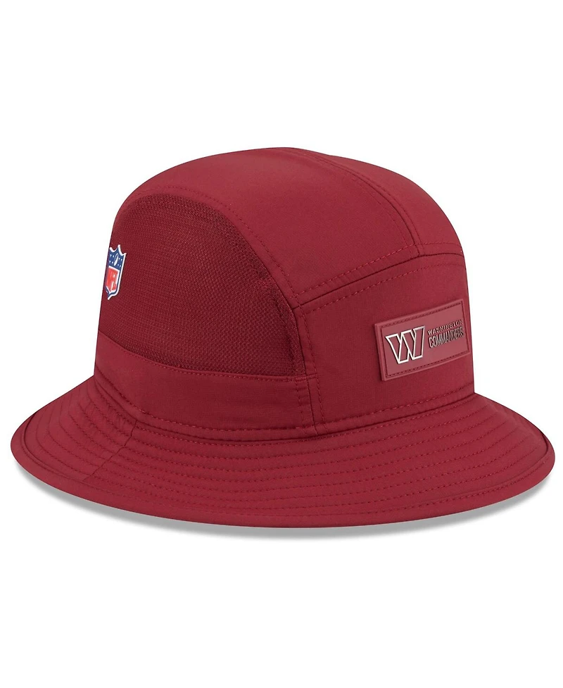 New Era Men's Burgundy Washington Commanders 2025 Sideline Bucket Hat