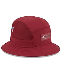 New Era Men's Burgundy Washington Commanders 2025 Sideline Bucket Hat