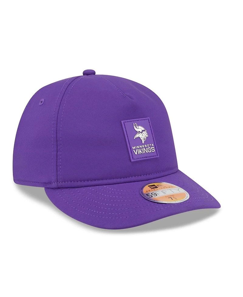 New Era Men's Purple Minnesota Vikings 2025 Sideline Retro Crown 59FIFTY Fitted Hat