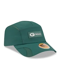 New Era Men's Green Green Bay Packers 2025 Sideline Runner Adjustable Hat