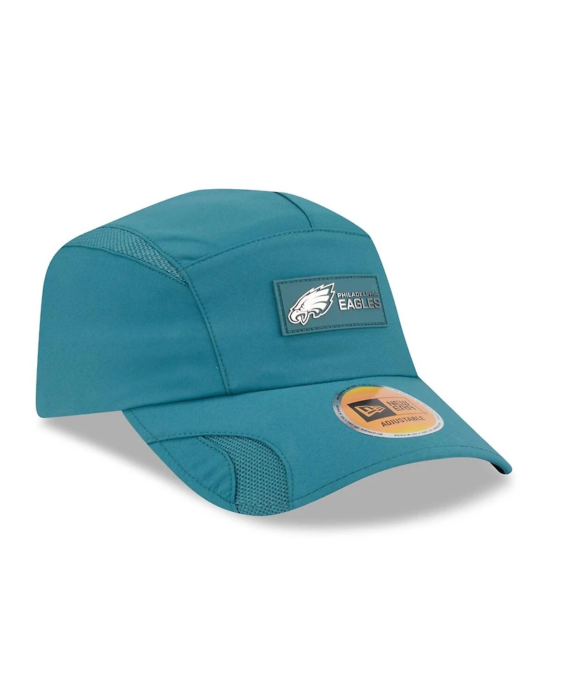 New Era Men's Midnight Green Philadelphia Eagles 2025 Sideline Runner Adjustable Hat