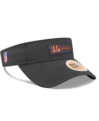 New Era Men's Black Cincinnati Bengals 2025 Sideline Visor Hat