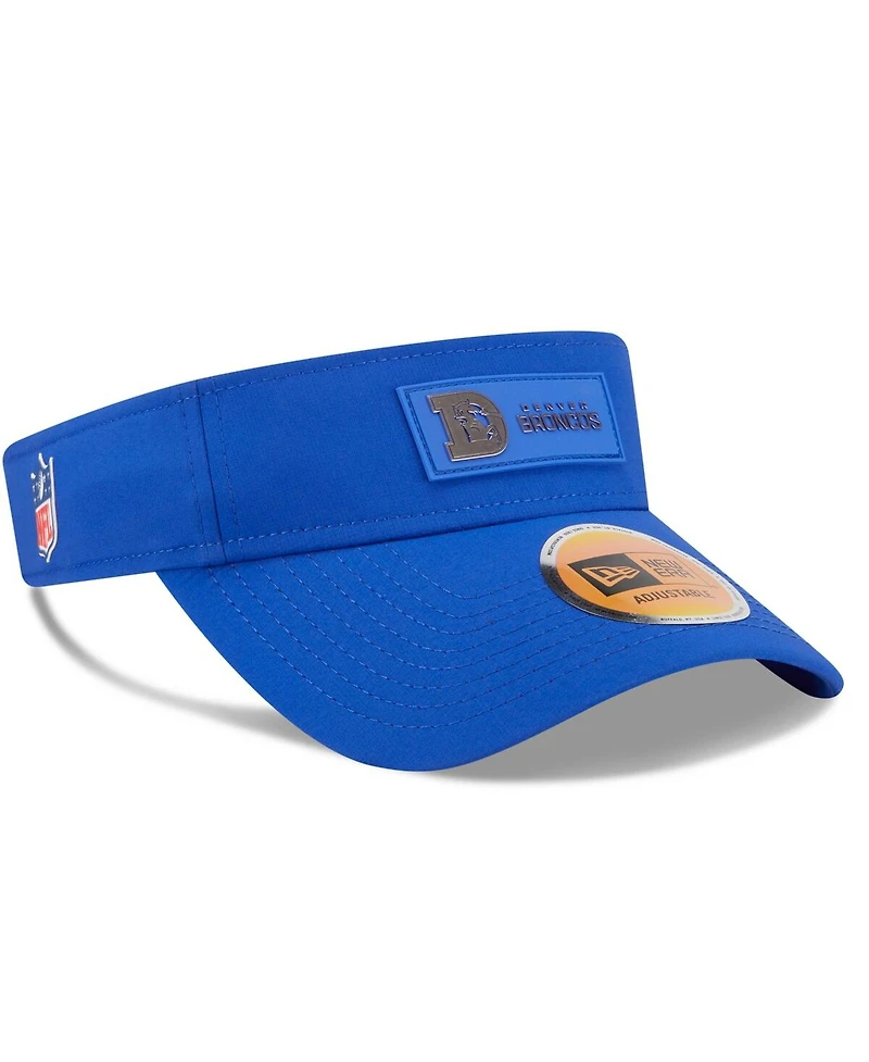 New Era Men's Royal Denver Broncos 2025 Sideline Throwback Visor Hat