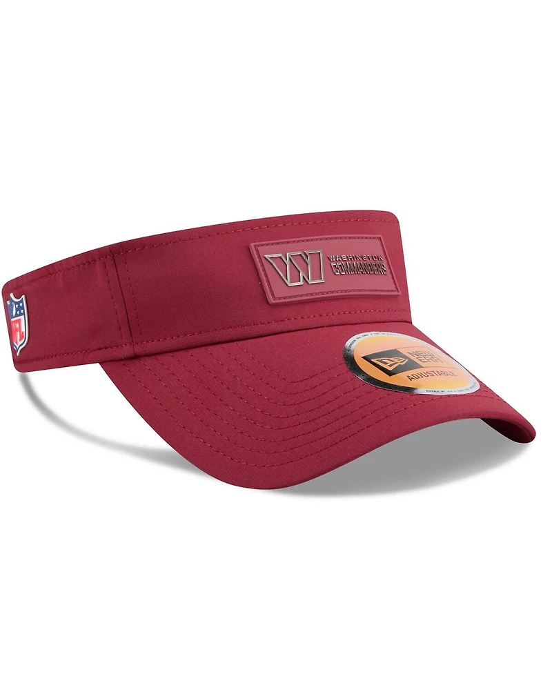 New Era Men's Burgundy Washington Commanders 2025 Sideline Visor Hat
