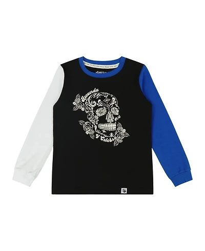 Mixed Up Clothing Toddler Recuerda Tee - Colorblock Long Sleeve Graphic T-Shirt