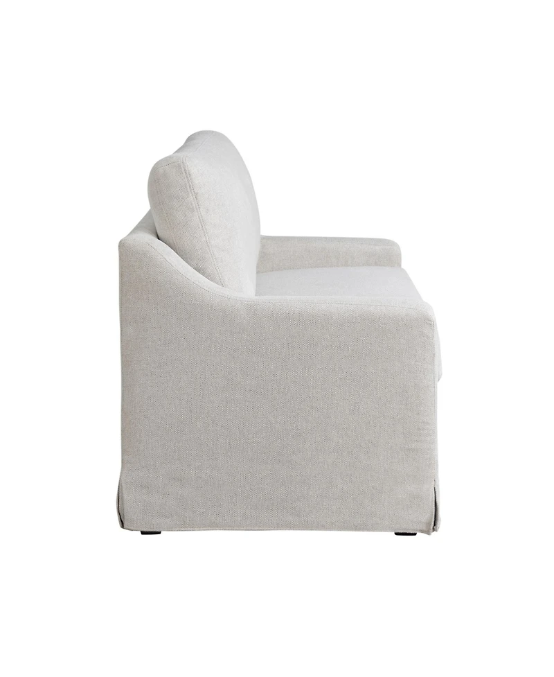 Serta 53.5" Polyester Hampstead Convertible Twin Sleeper Loveseat