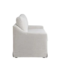 Serta 53.5" Polyester Hampstead Convertible Twin Sleeper Loveseat