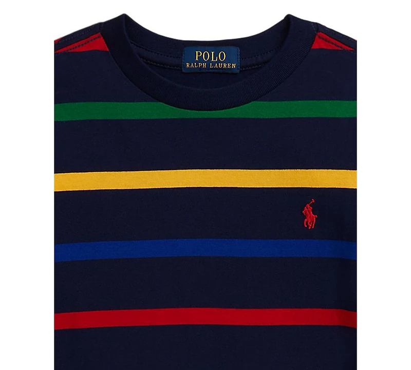 Polo Ralph Lauren Toddler and Little Boys Striped Long Sleeve T-Shirt