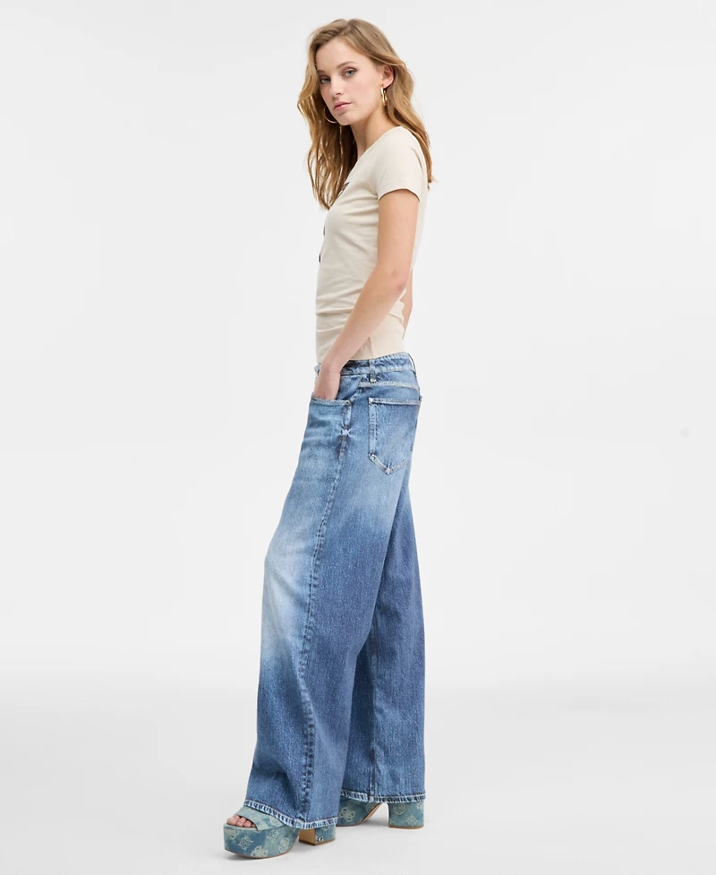 Guess Women's Low-Rise Relaxed Baggy Jeans