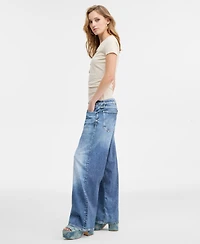Guess Women's Low-Rise Relaxed Baggy Jeans