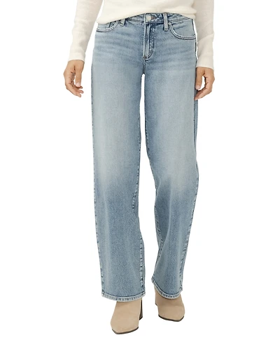Silver Jeans Co. Women's Loose & Low Rise Straight Leg