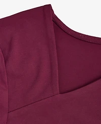 I.n.c. International Concepts Women's Asymmetrical-Neck Long-Sleeve Top, Macy's Exclusive