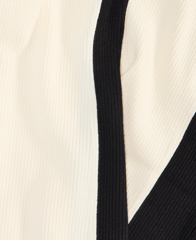I.n.c. International Concepts Women's Contrast Panel Sweater Dress, Macy's Exclusive