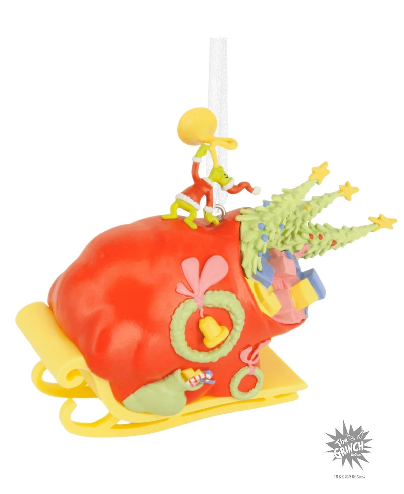 Hallmark Dr. Seuss's Grinch on Sleigh Christmas Tree Ornament