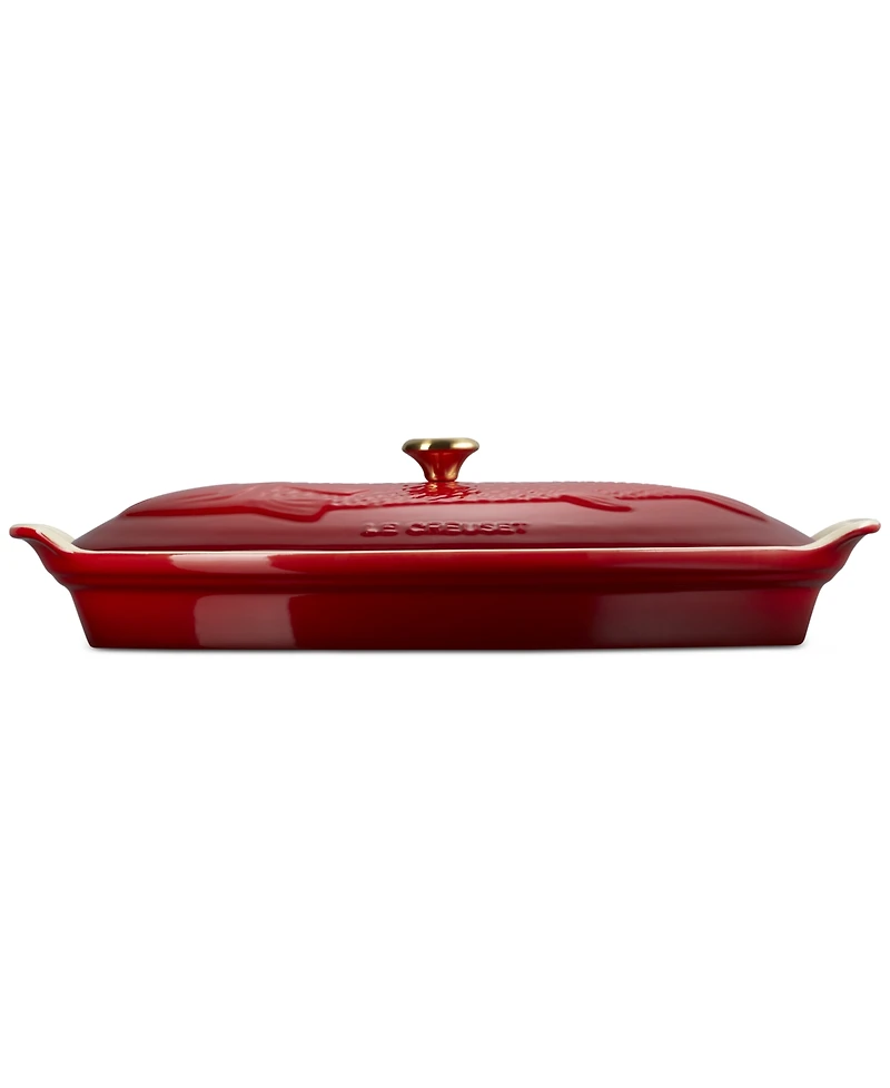 Le Creuset Stoneware Heritage 1.7-Quart Fish Baker with Cover