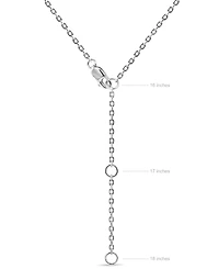 Devata Contour-lined Heart Necklace in Sterling Silver, Adj to 16 in / 17 in / 18 in