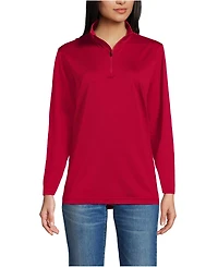 Lands' End Men's Unisex Rapid Dry Quarter Zip Pullover