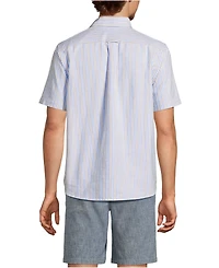 Lands' End Men's Short Sleeve Sail Rigger Oxford Shirt