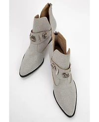 Prologue Shoes Kenda Buckle Block Heel Boot