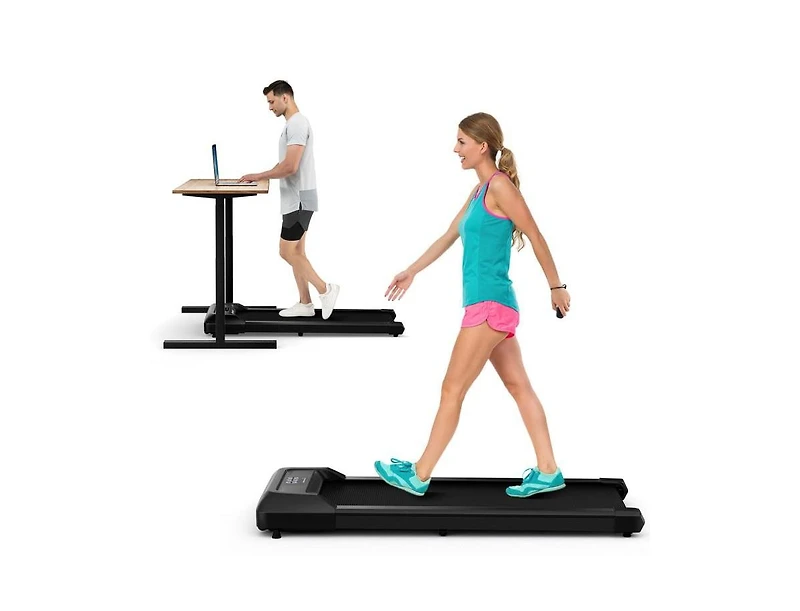 Akiudex Slim Under Desk Walking Pad Treadmill with Remote and Incline Option