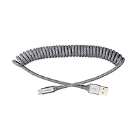 Ventev Helix Usb A to Usb C High Speed Travel 3 Foot Cable-Gray