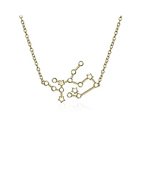 Bling Jewelry Delicate Celestial Astrology Zodiac Sagittarius Constellation Stars Necklace Gold Plated Sterling Silver