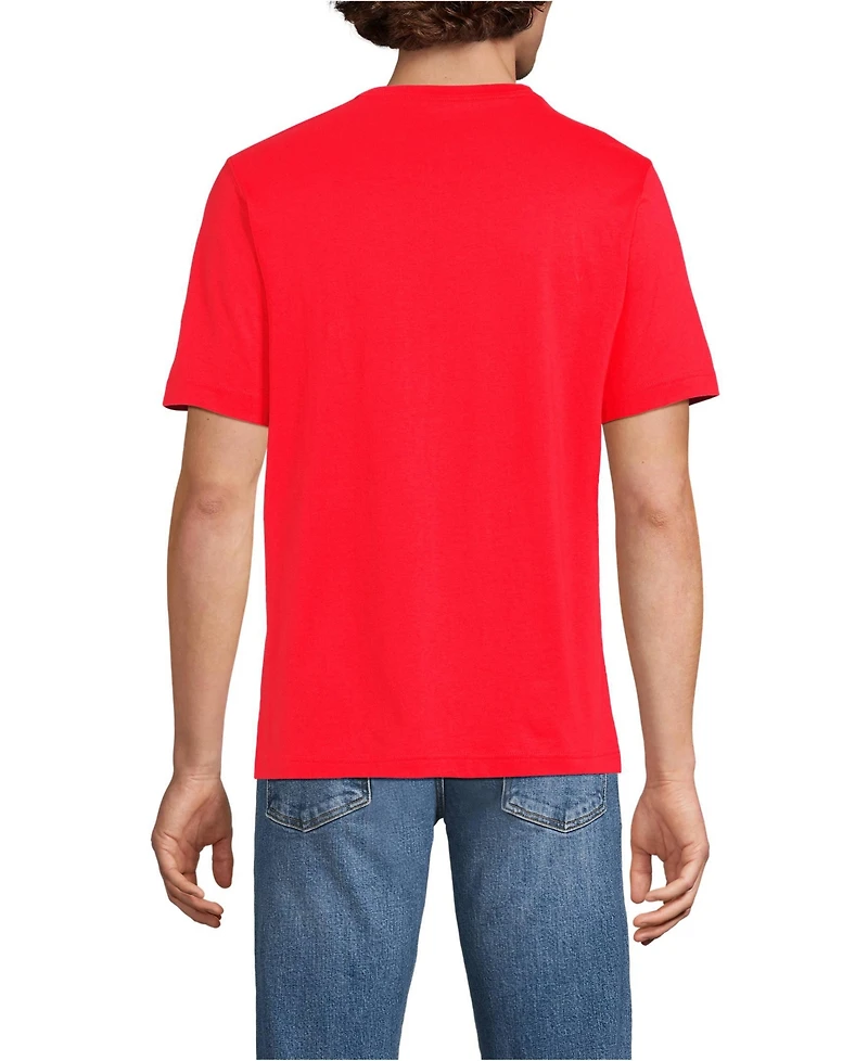 Lands' End Men's Super-t Short Sleeve T-Shirt with Pocket