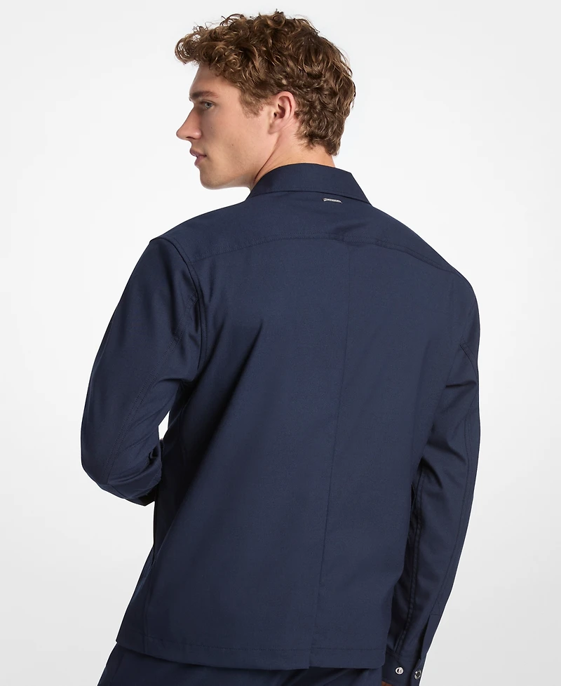 Michael Kors Men's Stretch Zip Shirt Jacket
