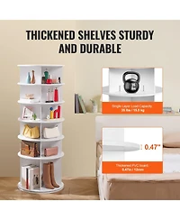 Slickblue 6-Tier Rotating Shoe Rack Tower, 360° Spinning Round Organizer for Entryway Storage