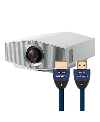 Sony Bravia Projector 8 4K Hdr Laser Home Theater Projector with AudioQuest Sky 48 3m Hdmi Cable