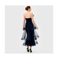 Bariano Women's Mae Tiered Ruffle Midi