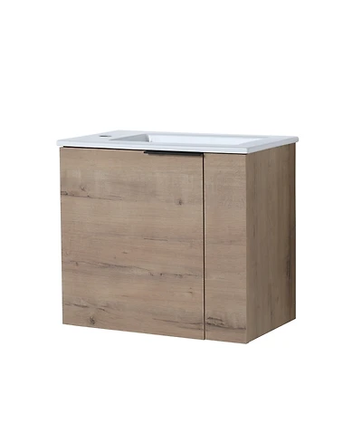 Casainc 22 Inch Floating Bathroom Vanity with Sink and Soft-Close Door for Small Bathrooms