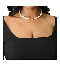 Unique Vintage Plus Square Neck Pleated Swing Dress