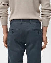 Mango Men's Prato Cropped Tapered Chino Pants