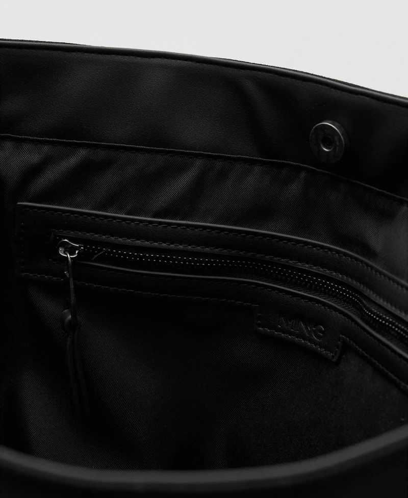 Mango Men's Cotton Front Pocket Tote Bag