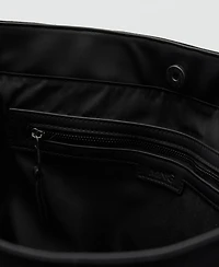 Mango Men's Cotton Front Pocket Tote Bag