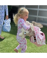 Sant and Abel Kids Skydog Pink Toile Long Pj Set