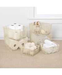 Happimess Sutton Modern Glam Handmade Wire Metal Nesting Storage Baskets, (Set of 6)