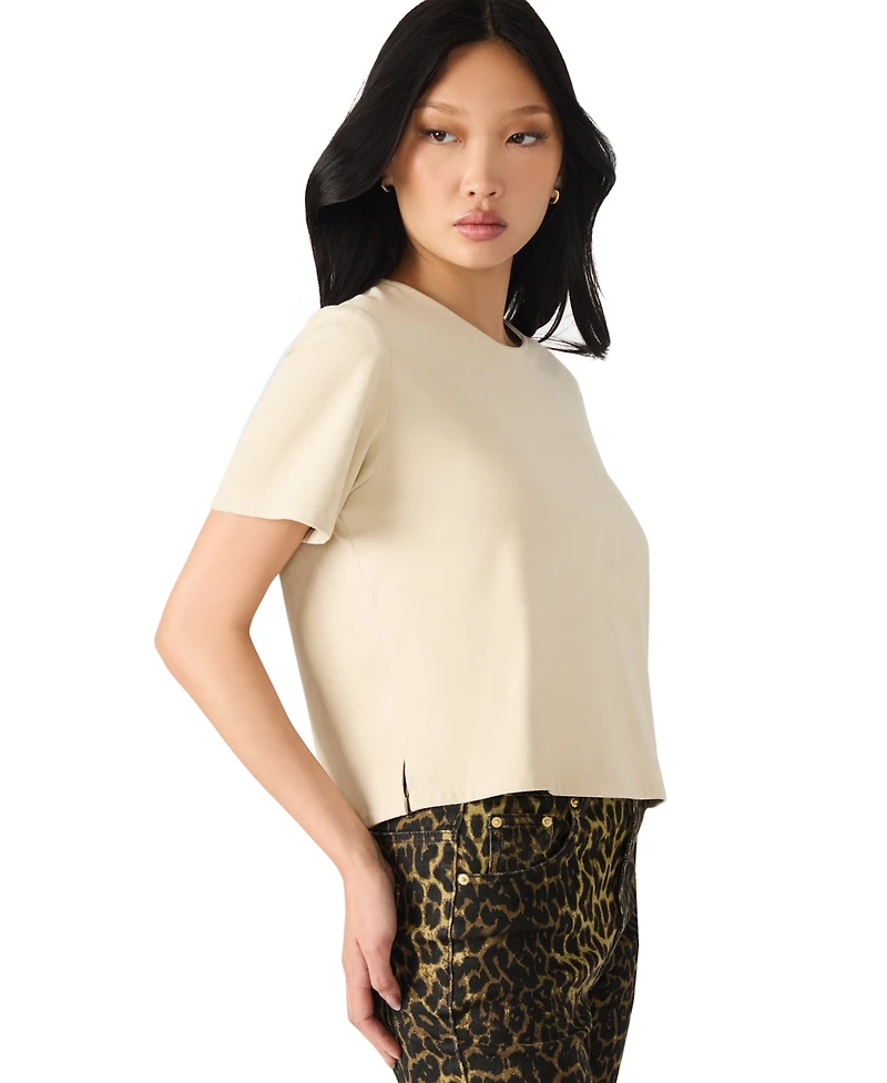 Steve Madden Women's Short Sleeve Crewneck Top
