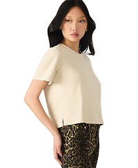 Steve Madden Women's Short Sleeve Crewneck Top
