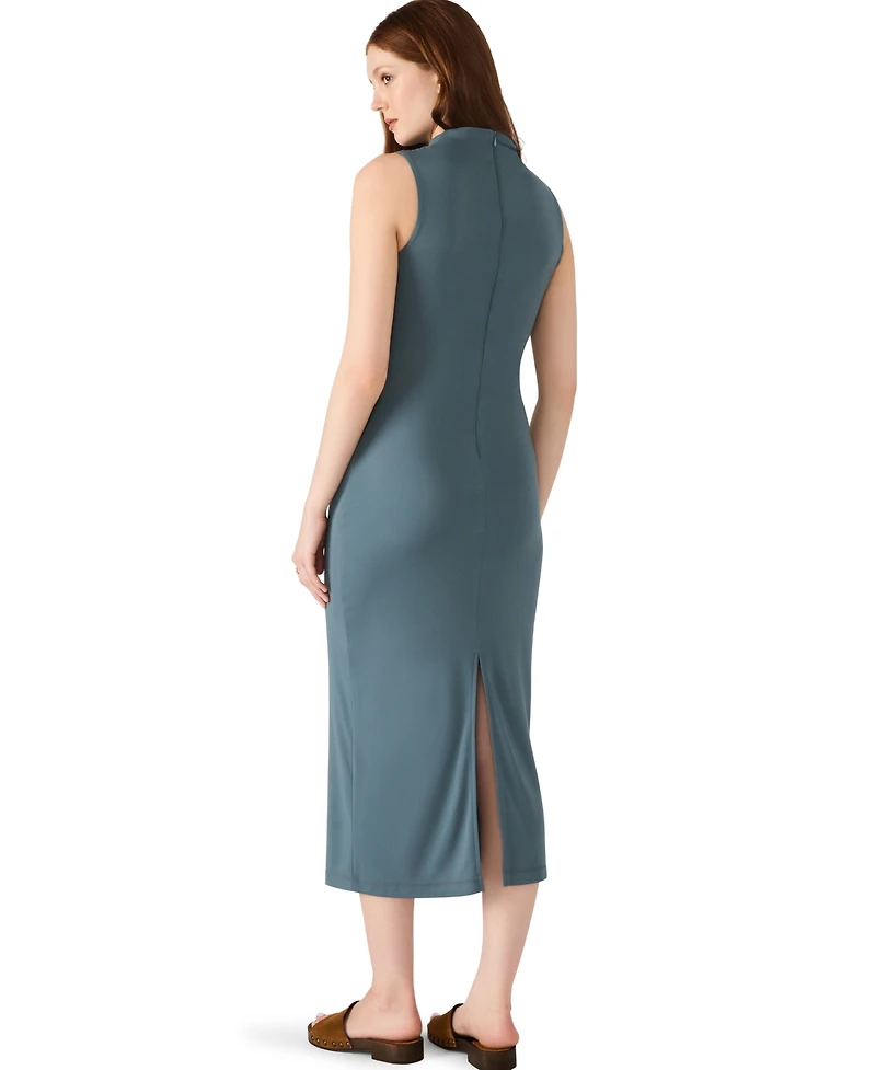 Steve Madden Women's Mo Mock Neck Midi Dress