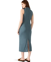 Steve Madden Women's Mo Mock Neck Midi Dress
