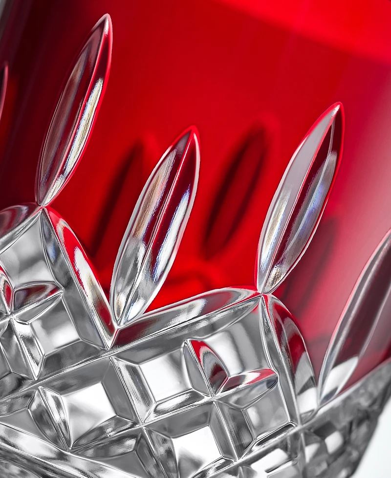 Waterford Lismore Red Double Old-Fashioned Glass, Set of 2