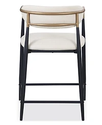 Furniture of America 2-Pc. Darcy Metal Upholstered Counter Height Chair Set