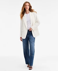 Bar Iii Women's Oversized Crepe Blazer, Macy's Exclusive