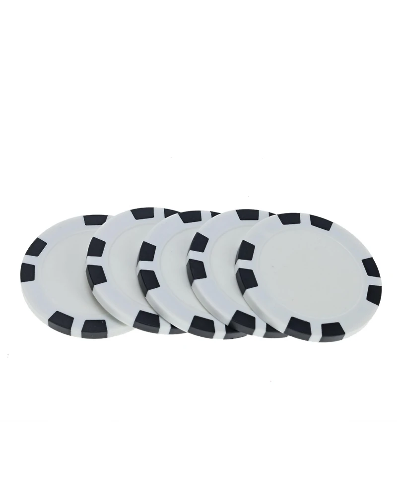 We Games 8 Stripe Clay Poker Chips, 11.5 Gram, Set of 25