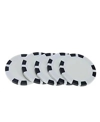 We Games 8 Stripe Clay Poker Chips, 11.5 Gram, Set of 25
