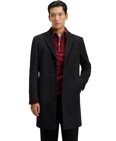 Boss by Hugo Men's Wool Blend Formal Coat
